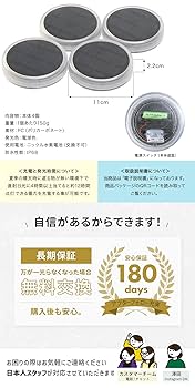 Amazon.co.jp: HAPPYJOINT タルト 4個 ソーラーライト 屋外 防水
